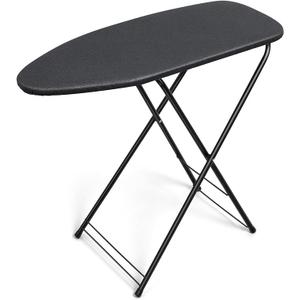 Duwee 13"×35" Ironing Board Small with Heat Resistant Cover,Folding Compact Ironing Board,Light Weight,Easy to Storage,Black