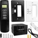 Bxmgr Upgraded Fireplace Remote Control Kit,Compatible with Skytech Majestic Ambient Empire Monessen Vermont Monessen Millivolt Valve Fireplace Stove with Thermostat On/Off Control Remote Receiver
