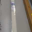 AOSKY Linen Roller Blinds Shades for Indoor Windows Pull Down Cordless Blackout Black Out Window Shade 35 Inch Blinds for Home White