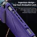 FIWWAT Protective Case for Nintendo Switch 2 (2025), TPU Middle Frame & PC Front Protector 360 Protection, Non-Slip Ergonomic Grip, Shockproof & Anti-Scratch Shell Cover , Purple