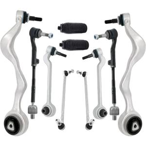 Front Control Arms With Ball Joints Sway Bar Links Tie Rods Suspension kit Compatible with BMW 1 3 Series E90 E91 E92 E87 E88 128i 135i 325i 328i 330i 335D 335i 335iS M3 Z4 RWD