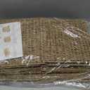 10.5 x 10.5in Cube Seagrass Storage Baskets, Foldable Square Wicker Storage Baskets for Shelves Set of 3, Large Cubby Rattan Basket, Collapsible Cube Storage Bins