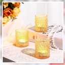 Maxdot 48 Pack Gold Glass Votive Candle Holders 2.1 x 2.6 Inch Easter Tea Light Candleholder Bulk Xmas Glass Tealight Candlestick Holders for Table Centerpiece Fireplace Home Wedding Party Decor