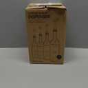 Demi's Home 25.4 oz 750 ml Glass Coffee Syrup Dispenser for Coffee Bar - 4 Pack - Comprehensive Label Set &  oz Pumps Included