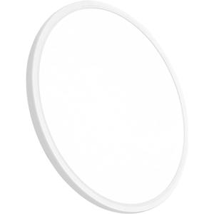 20 Inch Large LED Flush Mount Ceiling Light, 40W,4350LM, 3000K/4000K/6000K CCT Selectable,0.98inch Super Slim Low Profile Round Flat Panel Light for Bedroom,Kitchen,Hallway(White)