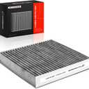 A-Premium Cabin Air Filter with Activated Carbon Compatible with Fiat 500 2012-2019, Replace# 68096453AA