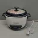 BLACK+DECKER 16-Cup Rice Cooker, 8-Cup Uncooked Rice, Steaming Basket, Removable Non-Stick Bowl, One Touch, Keep Warm
