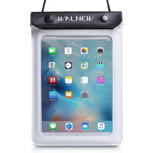 WALNEW Universal Waterproof eReader Protective Case Cover for Kindle Colorsoft Signature Edition/7"/6.8Kindle Paperwhite/6" Kindle 2024/Oasis/Kindle Fire 7,iPad mini,Kobo Clara/Nia and More, White