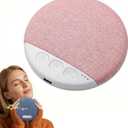 Pillow Speakers for SleepingUnder Pillow Speaker with White Noise Timer, Mini Bone Conduction Sleep Aid with Stereo Bass (Pink)