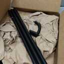 UIOSANRT Curtain Rods for Windows 66 to 120 Inch, 5/8" Diameter Black Ceiling Mount, Warp Around Long Curtain Rod for Bedroom Living Room Blackout