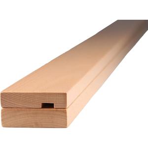 Precision Quilting Tools Wooden Quilt Hanger Rack - 48 Inch Wall Tapestry Hangers with Knob-Less Clamp Design for Quilts, Rugs, and Textiles - Light-Stained Beechwood for Elegant Home Display