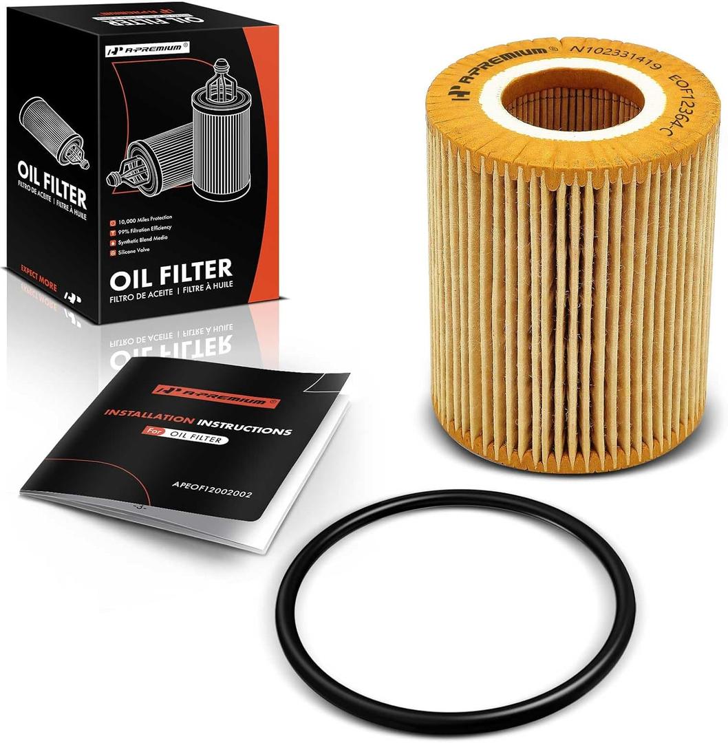 A-Premium 10K Miles Protection Oil Filter Compatible with Ford F-150 2018-2021 & Land Rover Range Rover/Range Rover Sport 2016-2021, Discovery 2017-2020, Replace# LR124517, 9X2Q6B624BA