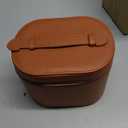 honitty Makeup Bag, Travel Make up Case with Compartments and Handle, Portable Cosmetic Organizer Bags,Toiletry Bag for Women (M(7.6*5.5*6 in), brown(7.6*5.5*6 in))