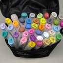 Ohuhu Markers - AP Certificated Double Tipped Art Marker Set for Artists Adults Coloring Illustration -Refillable - 40 Colors - Chisel and Fine Dual Tips - Oahu of Ohuhu Markers