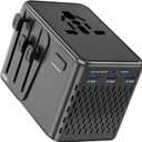 Travelconverter Adapter Voltage Converter That Steps Down 230 Volts to 120 Volts for use in Over 200 Countries,Including The U.S., U.K., Europe, and Australia(Black)