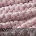 BEDELITE Lotus Pink Twin Blanket for Couch, Soft Cozy Gift for Women, 60*80