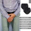 9 Pcs Waterproof Incontinence Underpants Plastic Pants Leak Proof Incontinence Underwear Adult Diaper Cover(XL,Black)