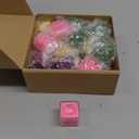 20 Pack Mini Stress Cube Filled with Foam Particles, Sensory Squishy Fidget Toys Square Squeeze Stress Balls for Kids Adults Anxiety Stress Relief, Classroom Prizes, Birthday Gifts Party Favors