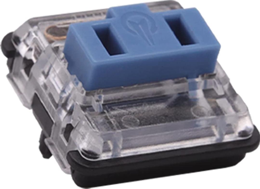 Kailh PG1350 Choc V1 Low Profile Keyboard Switches, 5-Pin 20-70gf, Kailh Choc V1 Switch clicky&Linear and Tactile for Chocolate Mechanical Gaming Keyboard, Built-in LED Slot (Light Blue-35Pcs)