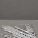 2PCS Spring Tension Curtain Rods 24 to 46 Inch White Spring Curtain Rod Short Curtains Rod Tension Small Curtains Rods for Window, (With Two Set Rod's Holder)