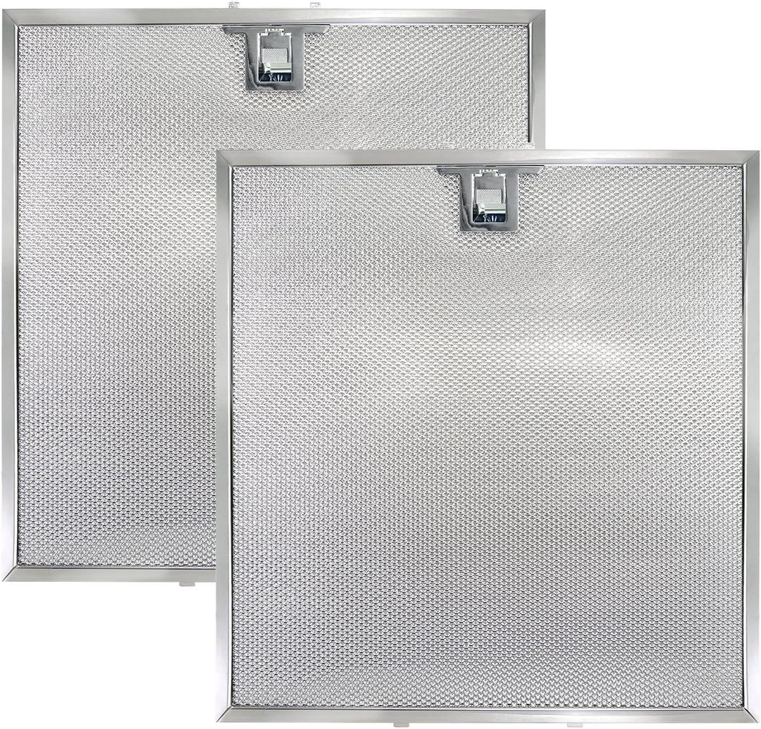 WA0575 Range Hood Filters 13.5" x 14.4" x 0.35" - 2 Pack Replacement Grease Filters for Kitchen Ventilation by oneket