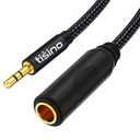 Tisino 1/4 to 3.5mm Adapter, 1/4" Female to 1/8" Male Stereo Audio Adapter for Headphone, Amplifiers, Guitar, Amp etc. - 1ft/30cm