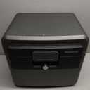 SentrySafe Black Fireproof and Waterproof Safe, File Folder and Document Box with Key Lock, Ex. 14.3 x 15.5 x 13.5 inches, HD4100