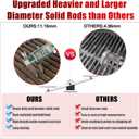 DGF493BNP Grates Grill Replacement Parts for Dyna Glo Grill Grates DGF493PNP-D DGB495SDP-D Dynaglo DGH474CRP 70-01-273 Kenmore Grill Grates 146.23678310 Backyard Grill Parts GBC1134W