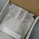 Asidrama 6 Pack Passage Gold Door Knob with Lock, Brushed Gold Door Handles Interior for Bedroom or Bathroom, Heavy Duty Door Lever with Reversible Interior Door Handle for Left Right Sided Doors