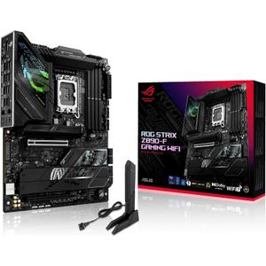 ASUS ROG STRIX Z890-F GAMING WIFI Intel Z890 LGA1851 DDR5 8600 DP HDMI 2xUSB4 5x M2 USB3.2 WiFi 7 + BT AURA RGB 2.5Gbit LAN ATX 16+1+2+2 Power Phases, Thunderbolt 4, DIMM FIT, M.2 Q-Release