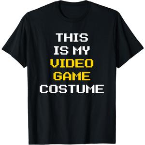 This is My Video Game Halloween Costume Funny Gamer Gaming T-Shirt, XL
