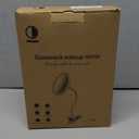 10X Magnifying Clip on Makeup Mirror Gooseneck, 6.5" Vanity Mirror with Light, 2000mAh USB Recharge 360° Rotating,Clip On Gooseneck Magnifying Vanity Mirror with Light,Travel Makeup Mirror (White 10X)