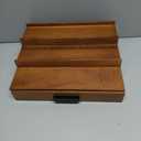 Walnut Wood Cologne Organizer for Men 3 Tier Cologne Stand,Wooden Cologne Holder Display Shelf with Hidden Compartment and Drawer,Perfume Organizer Great Gift for Men