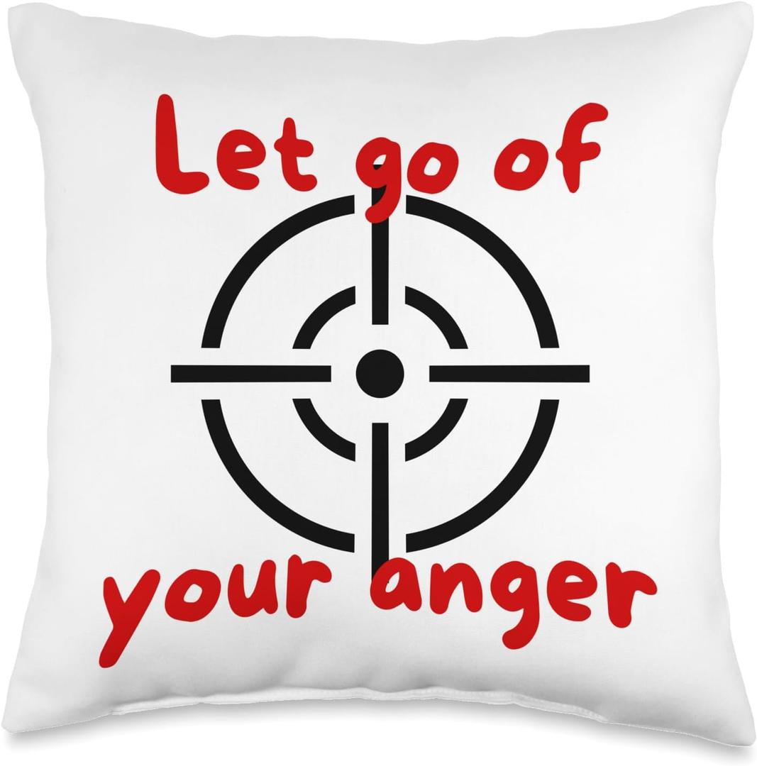 vent one's anger anti stress punch pillow selfcare Throw Pillow (16x16)