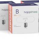 happimess HPM3000B-WHITE 5.3 Gallon Kitchen Drawstring Trash Bags, Trash Can Liner, White, 60-Count, 3-Packs of 20 Liners