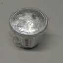 Silver Mini Galvanized Can with Lid (9.5X9X6.3CM), Metal Rubbish Bin, Flower Pot Pen Holder, Mini Wastebaskets Suit for Desk, Office, School, Dorm Room and Vanity