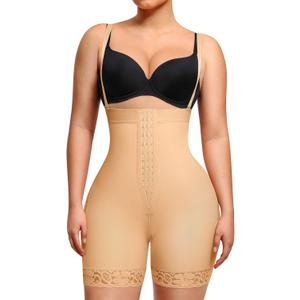 Lover-Beauty Fajas Colombianas Shapewear for Women Tummy Control Postpartum Body Shaper Butt Lifter Bodysuit (Medium)