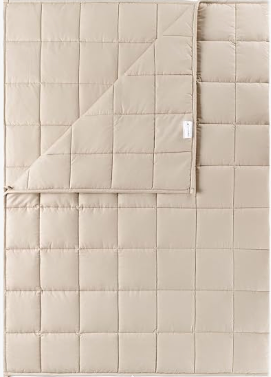Weighted Blanket – Relaxing Weighted Blanket 135 x 200 cm – Cocooning 100% Cotton – 8.8 kg