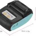 Thermal Receipt Printer, PT-210 58mm Portable Thermal Printer Handheld Ticket Bill Printer for Retail Stores Restaurants Factories Logistics Small Business,1 Paper Roll