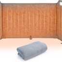 Foldable Under Desk Heater with Blanket, 5-Fold Plus Size, 8 Levels High Temperature Version Leg Foot Warmer, 1-9H Timer, Digital Display, No Odor Safe Portable Electric Space Heater for Office Home