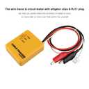 Electrical Wire Tracer Circuit Tester w/Tone Generator & Probe Kit, Cable Signal Locator Tester, Test Circuit Continuity, Network Telephone Line, Automotive Circuit Identify Tools w/Clips & RJ11 Plug