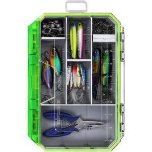 Ghosthor Fishing Tackle Box, Waterproof 3600 and 3700 Tackle Trays, Plastic Tackle Box Organizer with Removable Dividers, Storage Lure Box and Terminal Tackle Storage