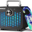 Powerscale Ozone Generator 60,000 mg/h, Compact, 10s Safety Evacuation, Precision Electronic Control, O3 Odor Eliminator for Home, Car, Pet Smell, and Basement up to 2600 Sq.Ft - OZA1, Black