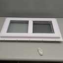 Yuzzy 24" x 12" Vinyl Windows for Basement, Bathroom, Garage, Shed, Home