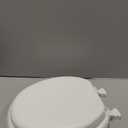 Mayfair Padded Toilet Seat, Cushioned Soft Vinyl over Wood Core Seat, Secure Hinges, Easy Clean, Elongated, White