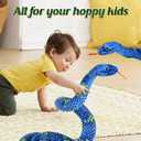 Snake Plush, Stuffed Snake Animal, 71 in Large Toy Snakes for Kids, Giant Stuffed Animals, Lifelike Plush Snakes for Birthday Present Party Prank Prop (Blue)