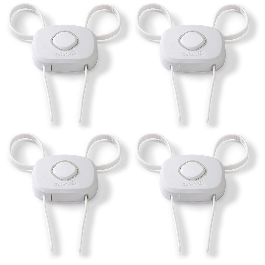 Safety 1st OutSmart Flex Lock, White, 4 Pack