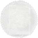 Benvo 50 Sheets A4 Natural Mulberry Paper Visible Plant Fibers Rice Paper Printable Decoupage Tissue Paper Sheets for Writing, Painting, Card Making, DIY Crafts(8.3x11.7in, Semi Transparent Off White)