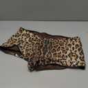 Ammiko Women's Cheetah Print Micro Shorts Sequin Leopard Shorts Low Rise Y2k Sexy Short Mini Rave Booty Club Outfits (Brown, XL)