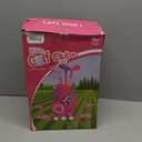 Liberry Toddler Golf Set with Putting Mat for 2 3 4 Years Old Boys Girls, Upgraded Kids Golf Cart with Unique Shoulder Strap Design, Indoor and Outdoor Golf Toys Gifts (Pink)